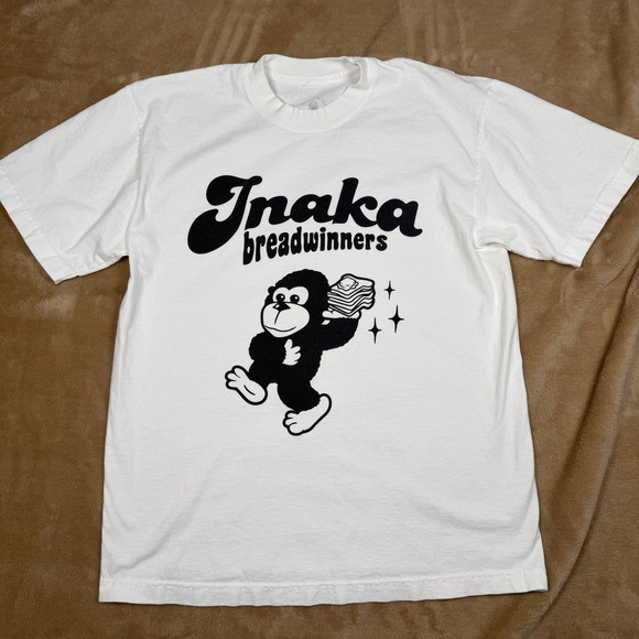 Inaka Power Other - Inaka Power Breadwinners Gorilla Graphic Tee White Mens Medium